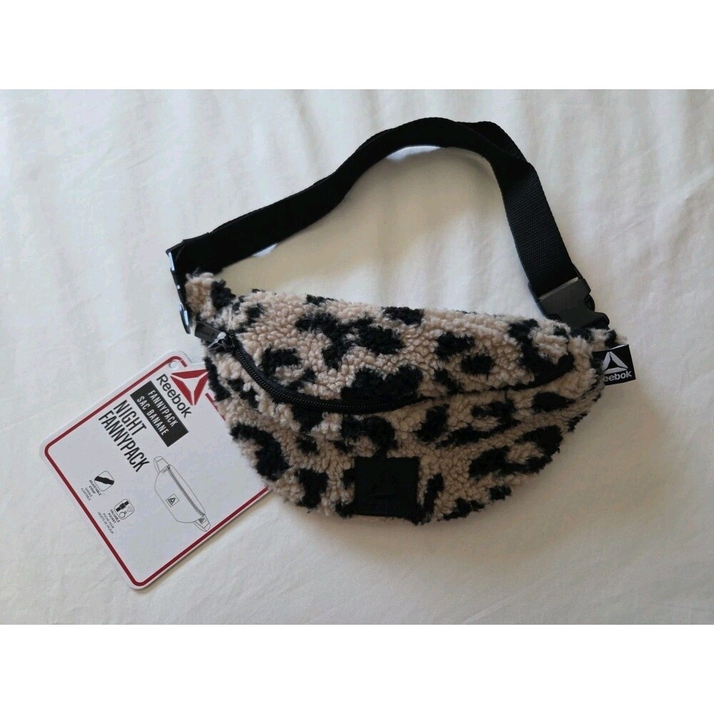 NWT - Reebok Night Fanny pack Adjustable w Pockets Leopard Print - Picture 1 of 13